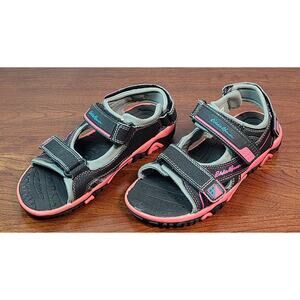 Eddie Bauer Molly Charcoal, Gray & Pink Girls Sandals Size 3 Girls Kids 120713